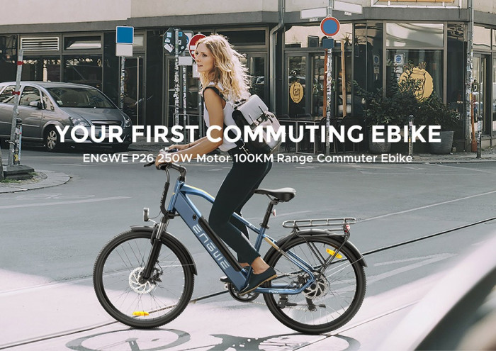 Get ENGWE P26 Mountain E-Bike with 26-inch Tires and 36V for Just 996€