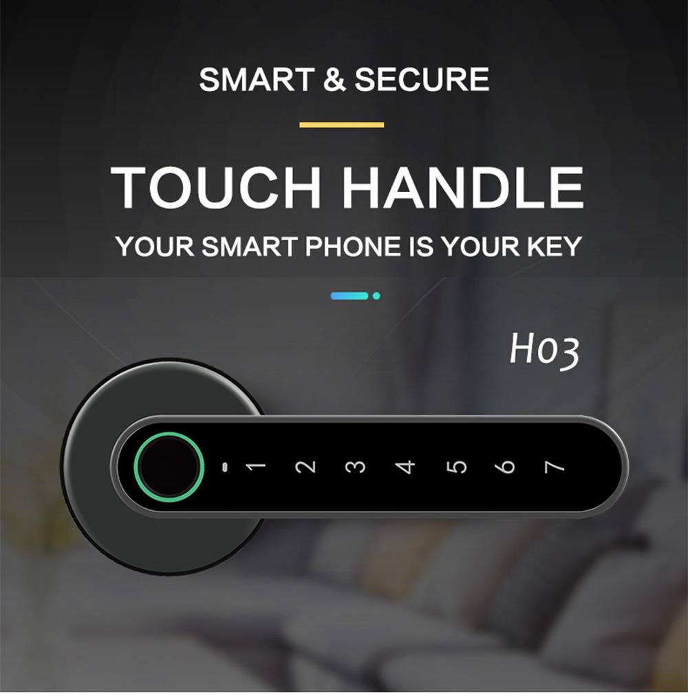 Exitec H03 Smart Fingerprint Key Lock with Biometric, Keyless - GEEKBUYING