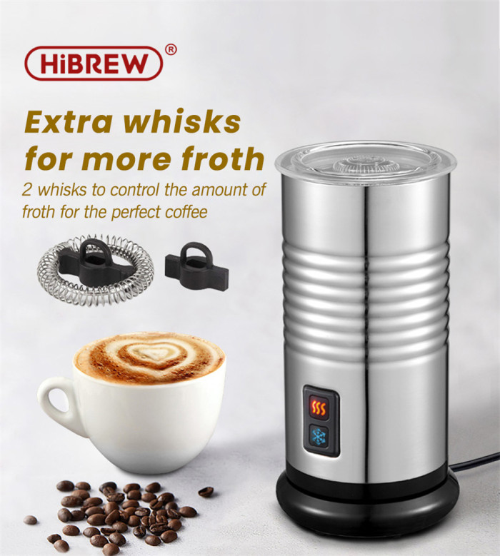 34€ with Coupon for HiBREW MF802 3-in-1 Function Milk Frothers 360° Rotation - EU 🇪🇺 - BANGGOOD
