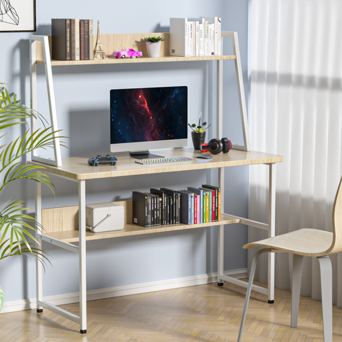 49€ with Coupon for Hoffree Modern Computer Desk Office Table Writing Desk - EU 🇪🇺 - BANGGOOD