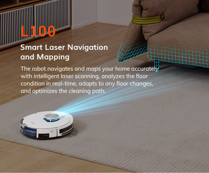 [EU WAREHOUSE - CZ] 220€ with Coupon for ILIFE L100 Robot Vacuum Cleaner, LDS Laser Navigation,2000Pa Suction,Breakpoint Continuous Cleaning,Draw Cleaning Area On Map