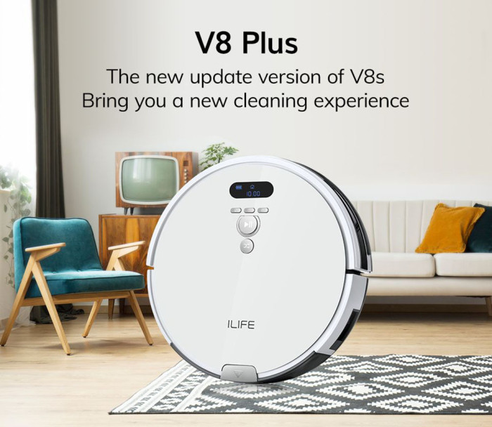 67€ with Coupon for ILIFE V8 Plus Robot Vacuum Cleaner 1000Pa Suction - EU 🇪🇺 - GEEKBUYING