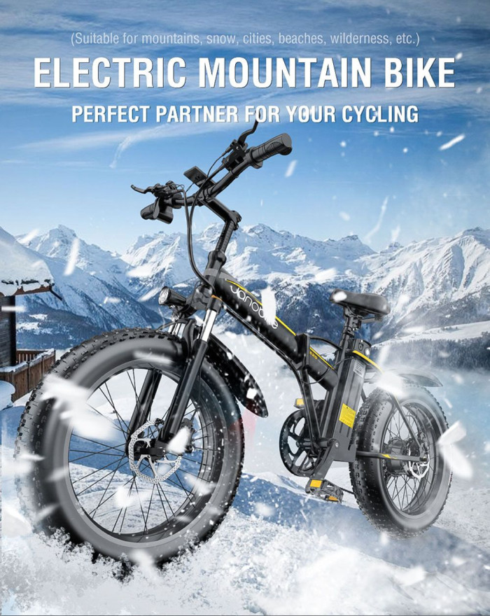1006 € с купон за електрически сгъваем планински велосипед JANOBIKE E20 Fat Tire - ЕС 🇪🇺 - GEEKBUYING
