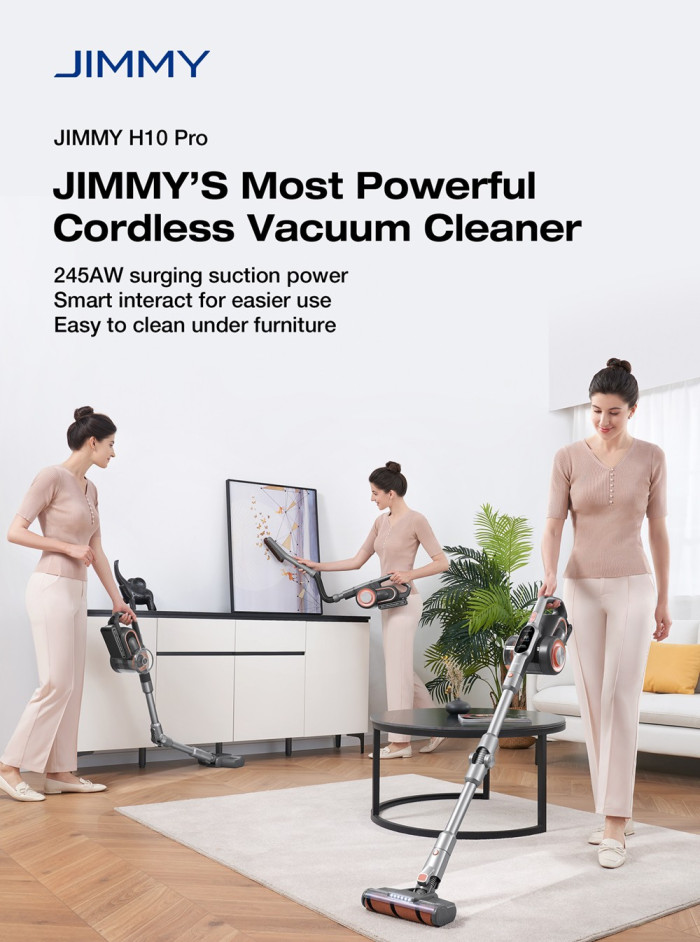 JIMMY H10 Pro Flexible Smart Handheld Cordless Vacuum - EU 🇪🇺 - GEEKBUYING: Available at a Discounted Price of 348€ with Coupon