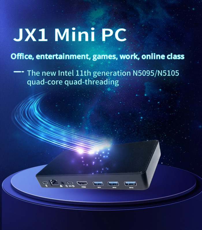 146 € с купон за JX1 MINI PC Windows 11 4K Mini PC Intel – GEEKBUYING