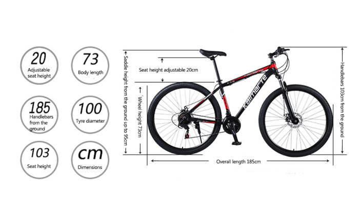 Get KAIMARTE 27.5 Inch 21-Speed Mountain Bike Aluminum Alloy for Just 310€