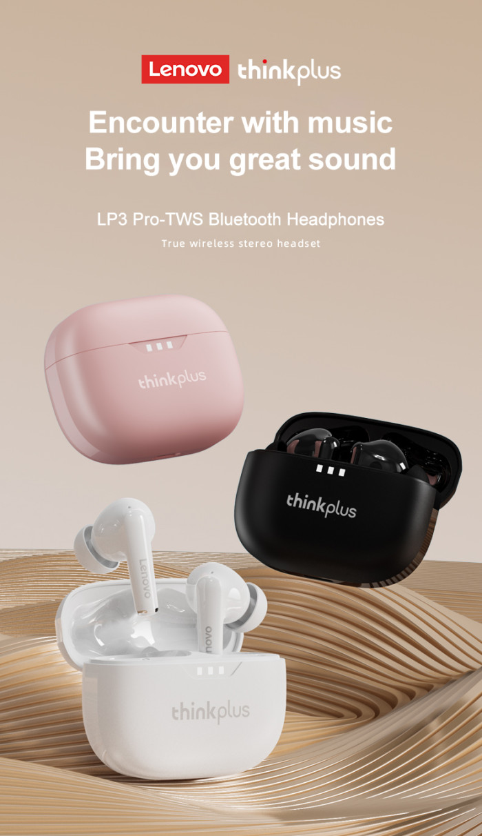 15€ with Coupon for Lenovo LP3 Pro TWS bluetooth V5.2 Earphone 10mm Dynamic - BANGGOOD
