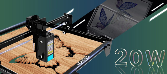356€ with Coupon for LONGER RAY5 20W Laser Engraver Cutter, Fixed Focus, - EU 🇪🇺 - GEEKBUYING