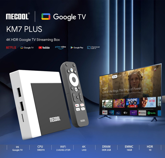 MECOOL KM7 Plus TV Box Android 11 Amlogic S905Y4