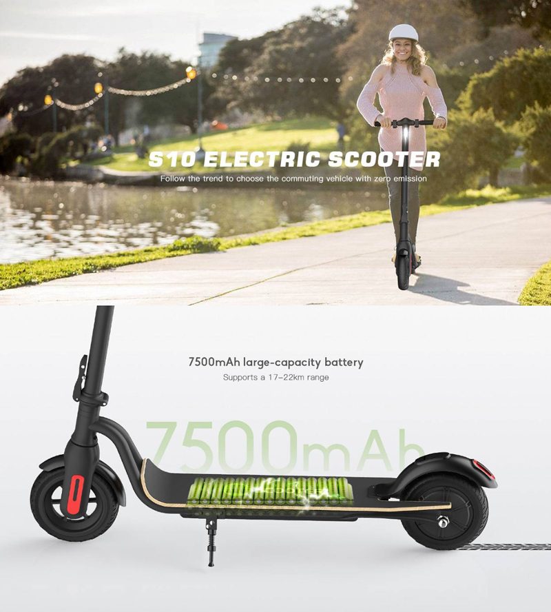 MEGAWHEELS S10 36V 7.5Ah 250W Folding Electric Scooter - EU 🇪🇺 - BANGGOOD: Affordable and Eco-Friendly Scooter at €277