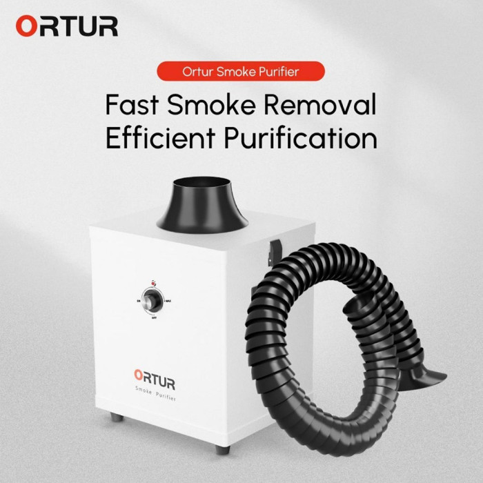 Get the ORTUR Smoke Purifier 1.0 with 1.2m Universal Suction Tube for only 236€ with Coupon!