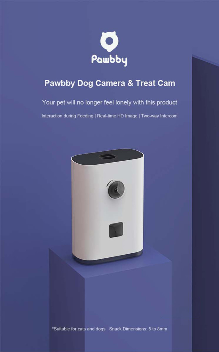 Pawbby Intelligent Pet Camera Treat Dispenser