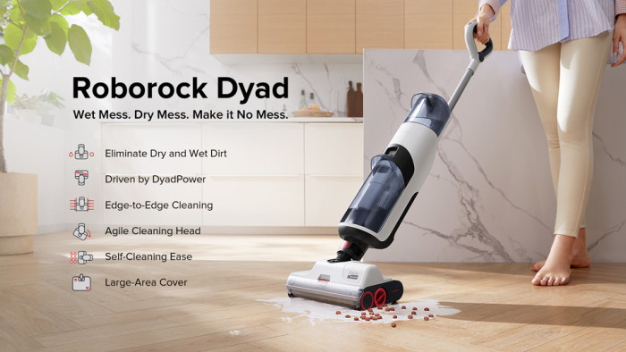 198€ with Coupon for Roborock Dyad Wet and Dry Smart Cordless Vacuum - EU 🇪🇺 - BANGGOOD