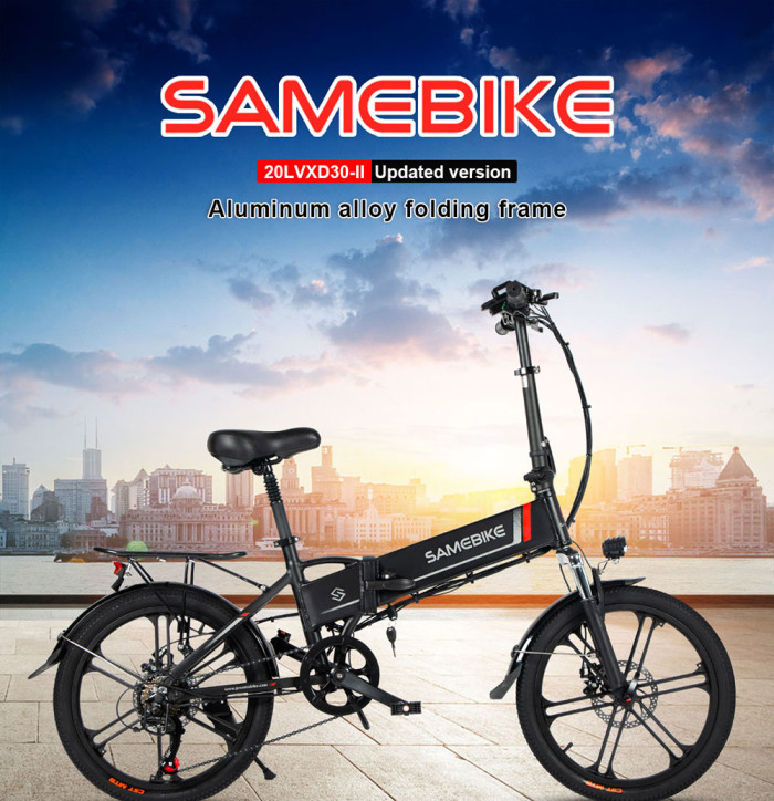 SAMEBIKE 20LVXD30-II 10AH 48V 350W Electric Moped Bike