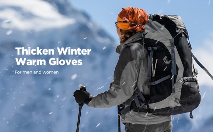 Sefzone Winter Ski Gloves kosketusnäytöllinen moottoripyöräily