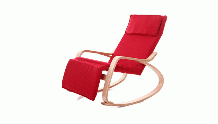 183€ with Coupon for Solid Birch Folding Rocking Chair Waterproof Dustproof with - EU 🇪🇺 - BANGGOOD