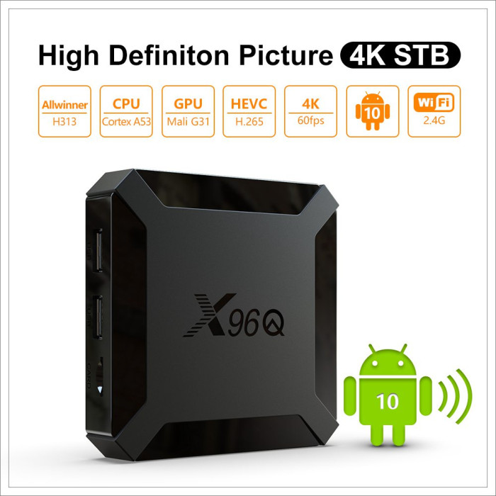 24 € kupongilla X96Q Allwinner H313 4K@60fps Android 10 4K TV - EU 🇪🇺 - GEEKBUYING