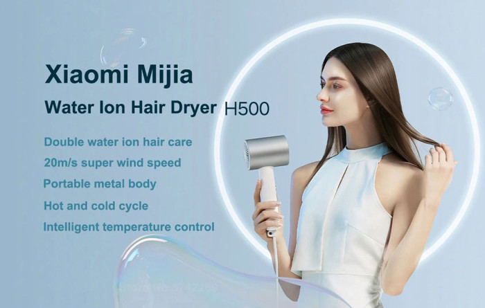Get Xiaomi Mijia H500 Water Ion Hair Dryer Intelligent Temperature for €47 only with our Coupon - GEEKBUYING