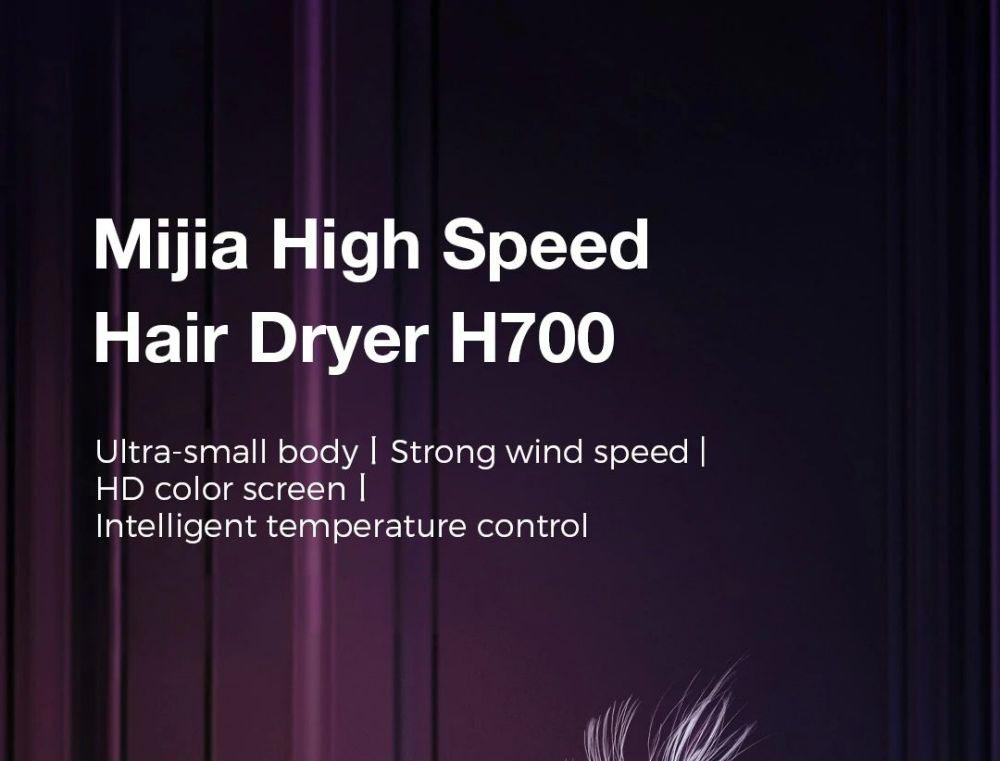 110 € с купон за Xiaomi Mijia H700 Високоскоростен анионен сешоар LCD – GEEKBUYING