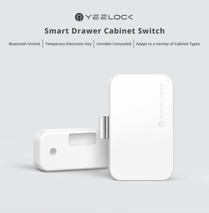Xiaomi Yeelock Smart Drawer Cabinet Switch Electronic Key Bluetooth - Get It for €10 with Coupon on GEEKBUYING