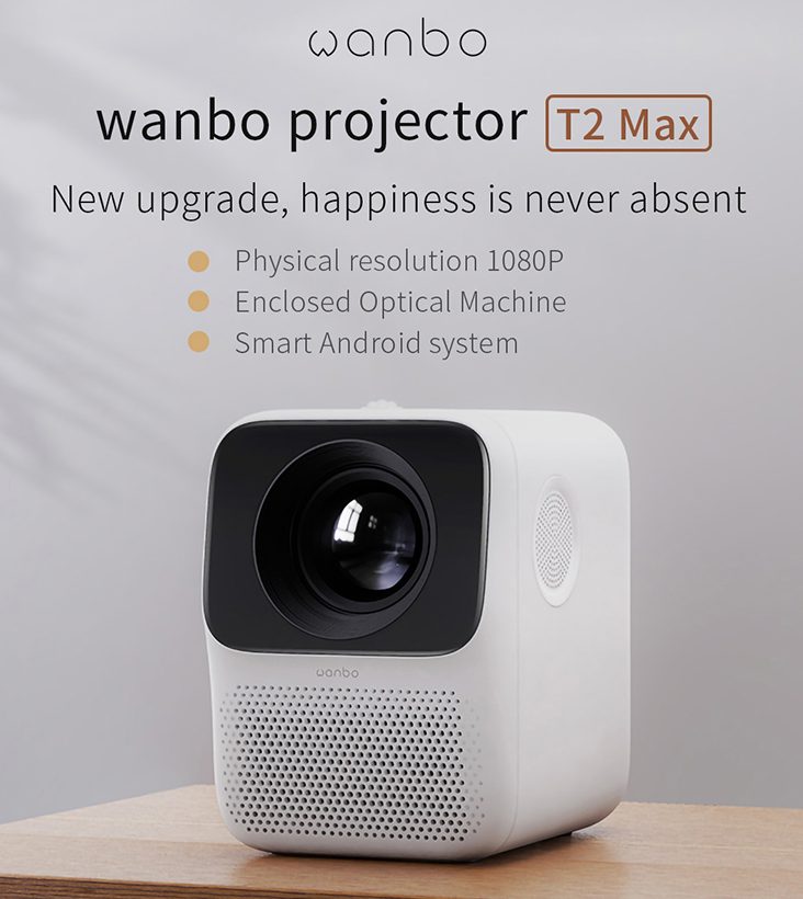 183 € kupongilla XM Wanbo T2MAX 1080P Mini LED -projektorille WIFI Android - BANGGOOD