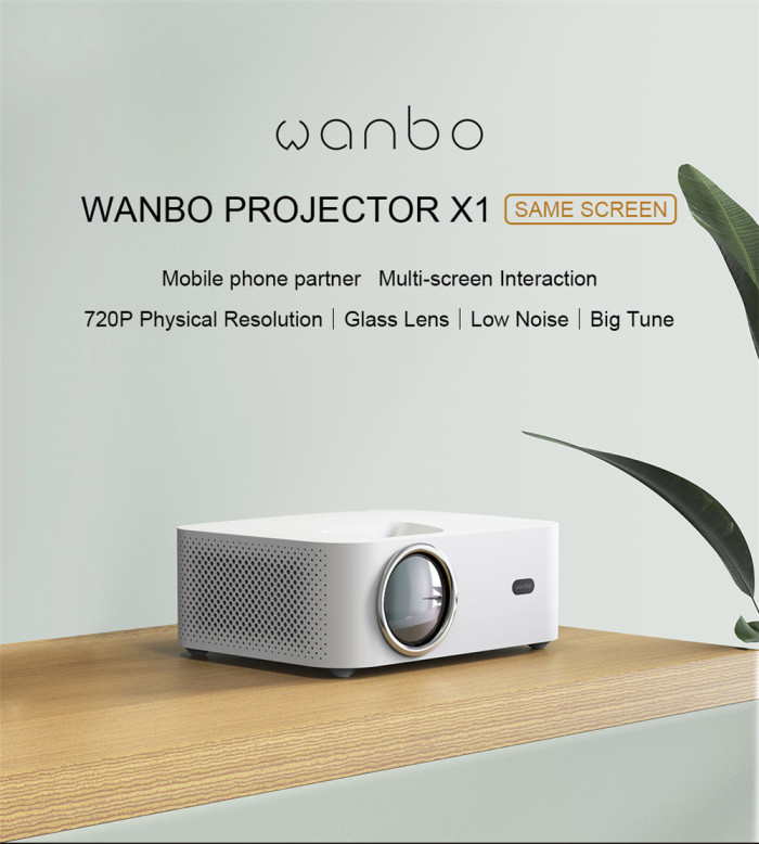 97€ kupongilla XM Wanbo X1 Projector Phone Same Screen 1080P - EU 🇪🇺 - BANGGOOD