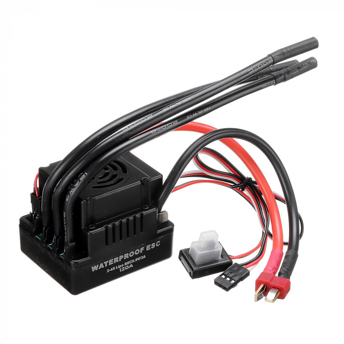 19€ with Coupon for 120A Brushless ESC T/XT60 Plug with 5.8V/3A SBEC 2-4S - BANGGOOD
