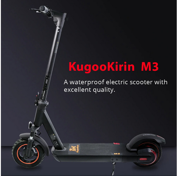 KugooKirin M3 Folding Electric Scooter 10" Tire 500W - EU 🇪🇺 - GEEKBUYING