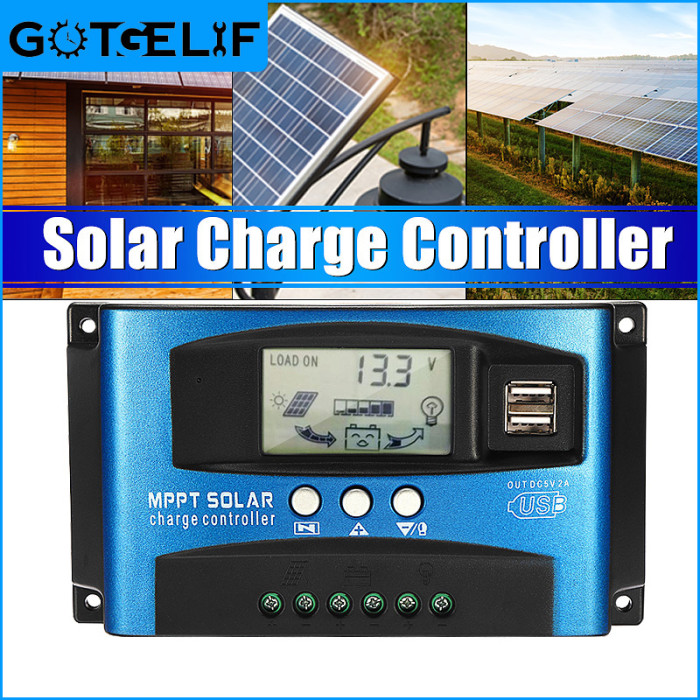 20€ with Coupon for 30/40/50/60/100A MPPT Solar Controller LCD Solar Charge Controller Accuracy - BANGGOOD