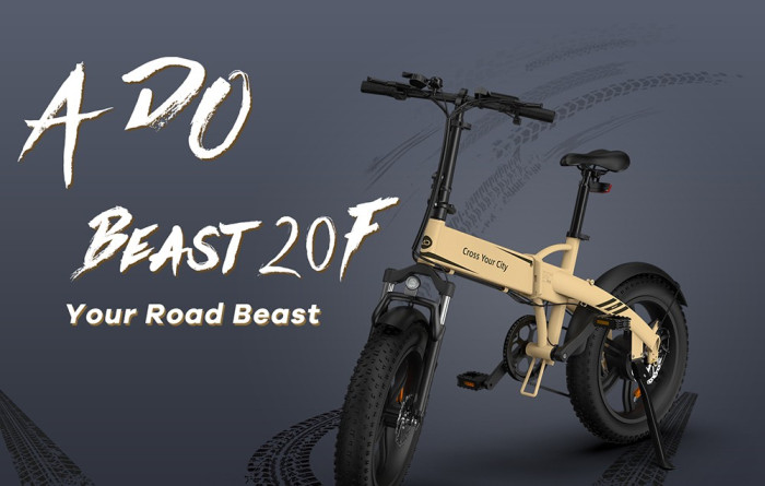 Get the ADO A20F Beast Foldable E-Bike for just 1546€ in Europe with our Exclusive Coupon - GEEKBUYING