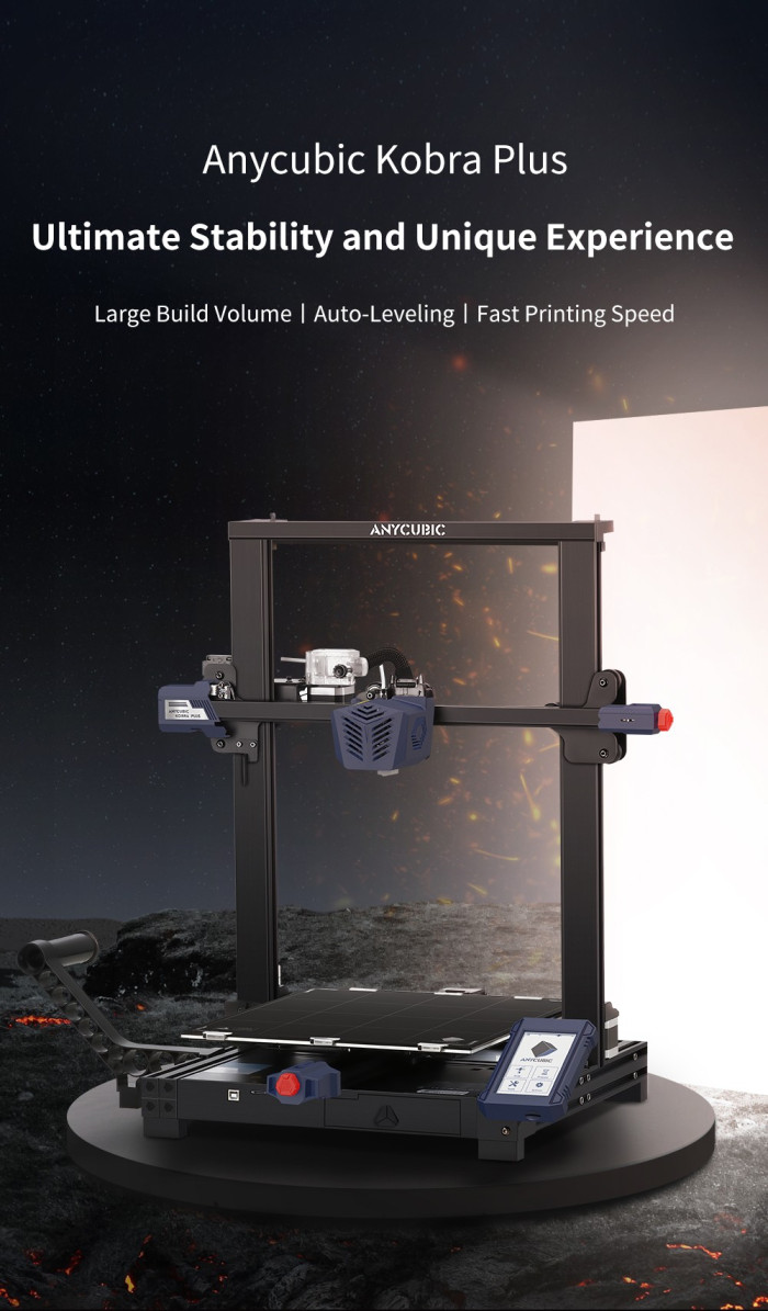 446€ with Coupon for Anycubic Kobra Plus 3D Printer, 25-point Auto Leveling, - EU 🇪🇺 - GEEKBUYING