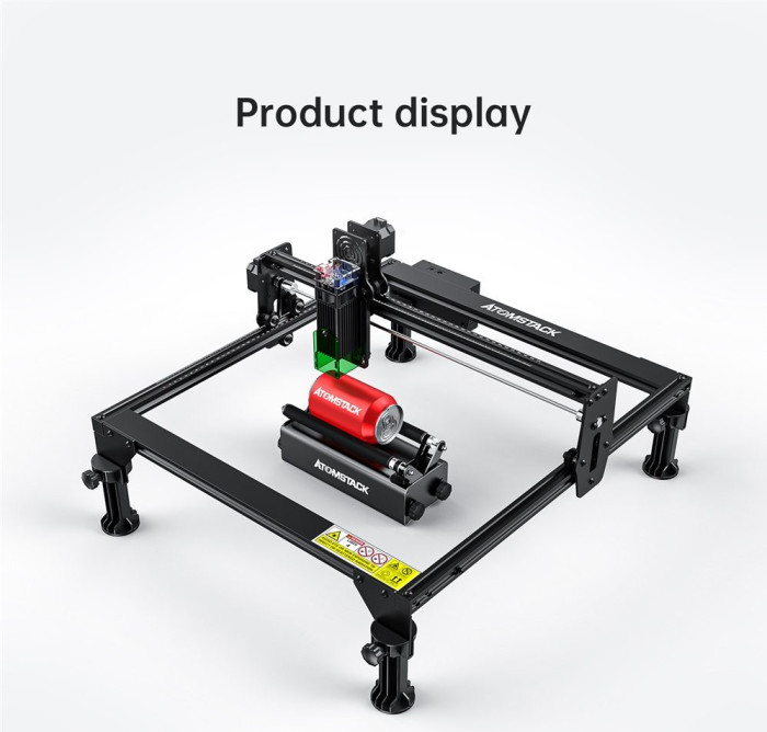 72€ with Coupon for ATOMSTACK R3 Automatic Rotary Roller for Laser Engraving Machine - BANGGOOD