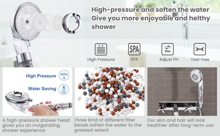 14€ with Coupon for Baban Shower Head Filtration Hand Shower 3 Mode - EU 🇪🇺 - BANGGOOD