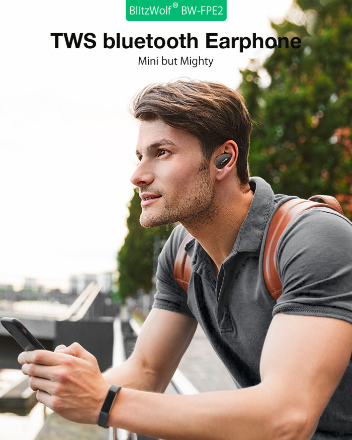 BlitzWolf BW-FPE2 TWS Earbuds: AAC HiFi Sound and 20h Long Endurance at 17€ with Coupon on Banggood
