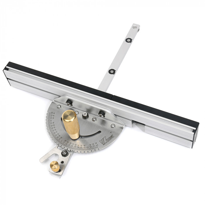 100€ with Coupon for Drillpro Upgraded Brass Handle Miter Gauge Assembly Ruler With - BANGGOOD