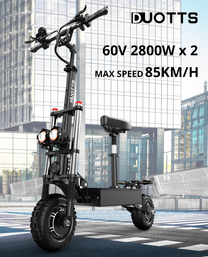 1266€ with Coupon for DUOTTS D88 Electric Scooter 11 Inch Off-Road Tires - EU 🇪🇺 - GEEKBUYING
