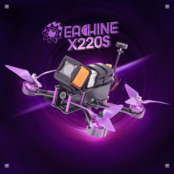 188€ with Coupon for Eachine Wizard X220S FPV Racer RC Drone Omnibus F4 - BANGGOOD