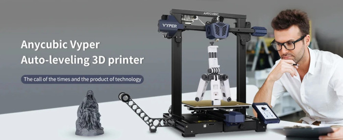Anycubic Vyper 3D Printer: Auto Leveling, Stepper Drivers, EU Warehouse