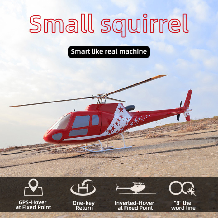 849€ with Coupon for FLYWING Squirrel-AS350 6CH 3D Flying Three Rotor Blade GPS - BANGGOOD