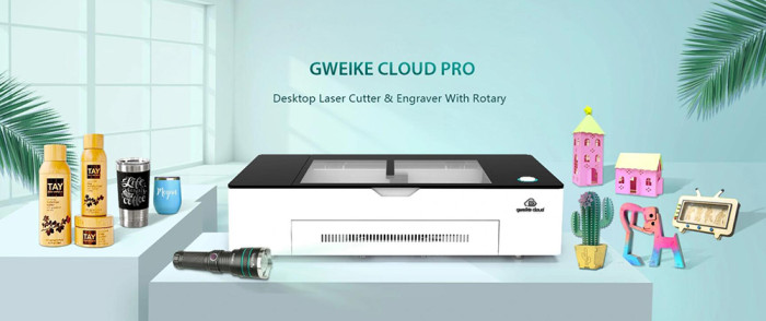 3256€ with Coupon for Gweike Cloud Pro 50W Desktop Laser Cutter Engraver - EU 🇪🇺 - GEEKBUYING