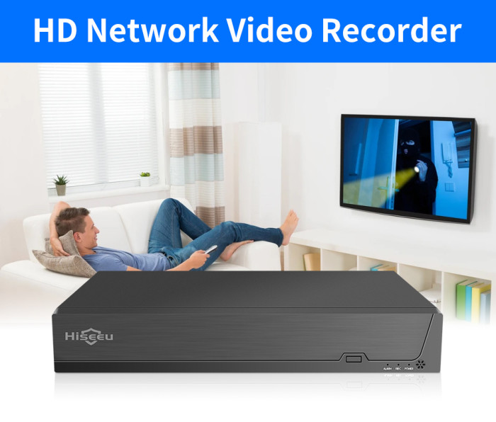 Hiseeu 32CH 2HDD 5MP 1080P 4K CCTV H.265-NVR DVR Network Video Recorder ONVIF for IP P2P2 SATA Camera - EU Plug for just €42