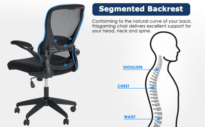 78€ with Coupon for Hoffree Office Chair Ergonomic Desk Chair with Adjustable - EU 🇪🇺 - BANGGOOD