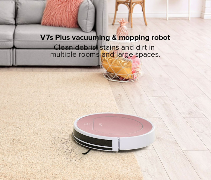 ILIFE V7s Plus Robot Vacuum Cleaner with Vacuuming and Mopping Feature