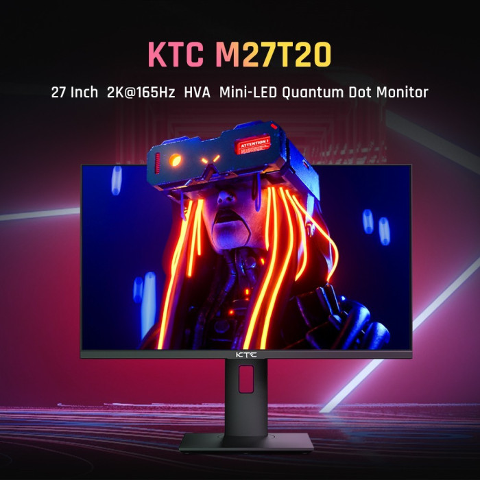 KTC M27T20 27-Inch Mini-LED Gaming Monitor, 2560x1440 - EU 🇪🇺 - GEEKBUYING - Get it for € 486 with Coupon