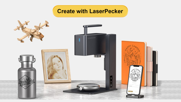 Grab the LaserPecker 2 Pro Handheld Laser Engraver Cutter with Auxiliary Booster for €776
