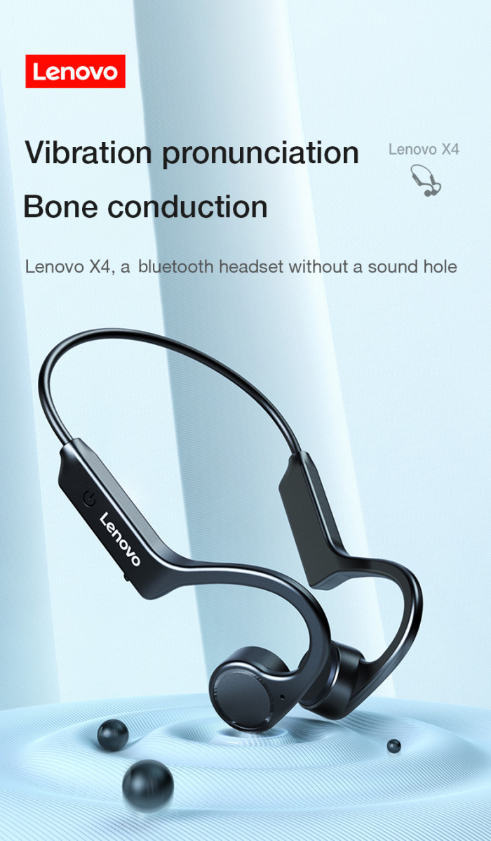 24€ with Coupon for Lenovo X4 Bone Conduction bluetooth 5.0 Earphone Wireless Headphone - BANGGOOD