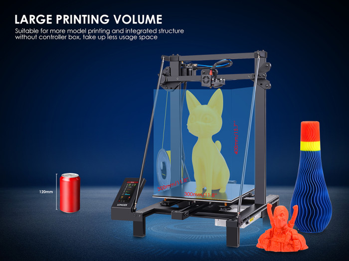 LK5 Pro 3D Printer Edizzjoni Mtejba - Fann tal-Blower Doppju, 90% Immuntat minn qabel, Motherboard Silenzjuż, 300 * 300 * 400mm