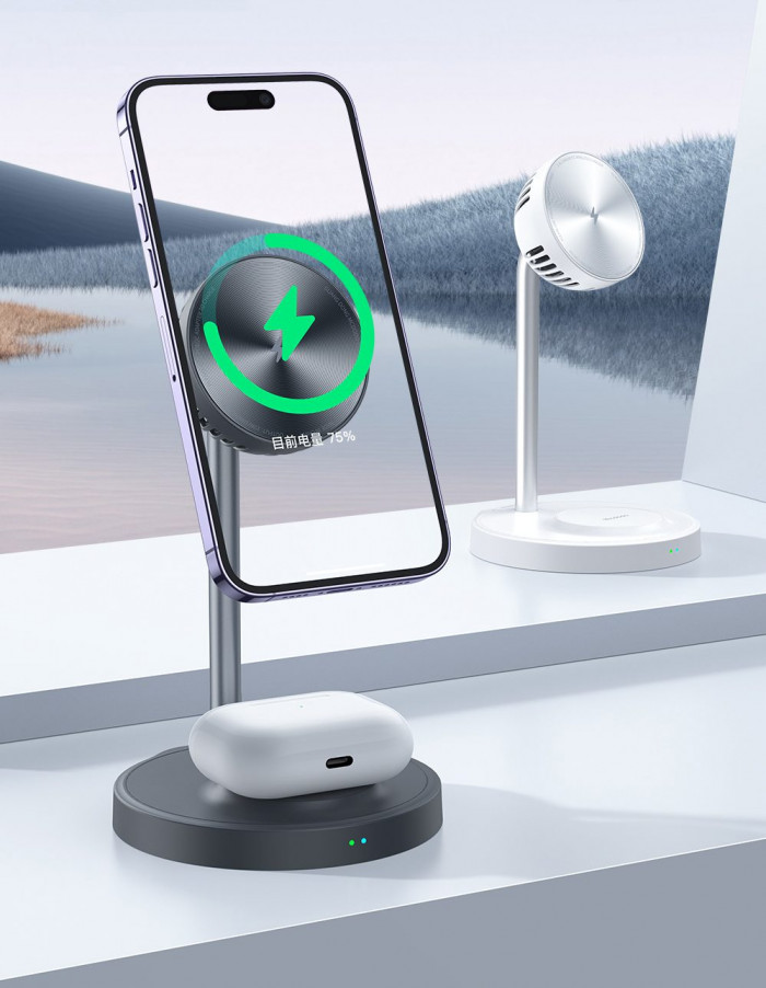 47€ with Coupon for Mcdodo 15W Max 2 in 1 Magnetic Wireless Charger - BANGGOOD