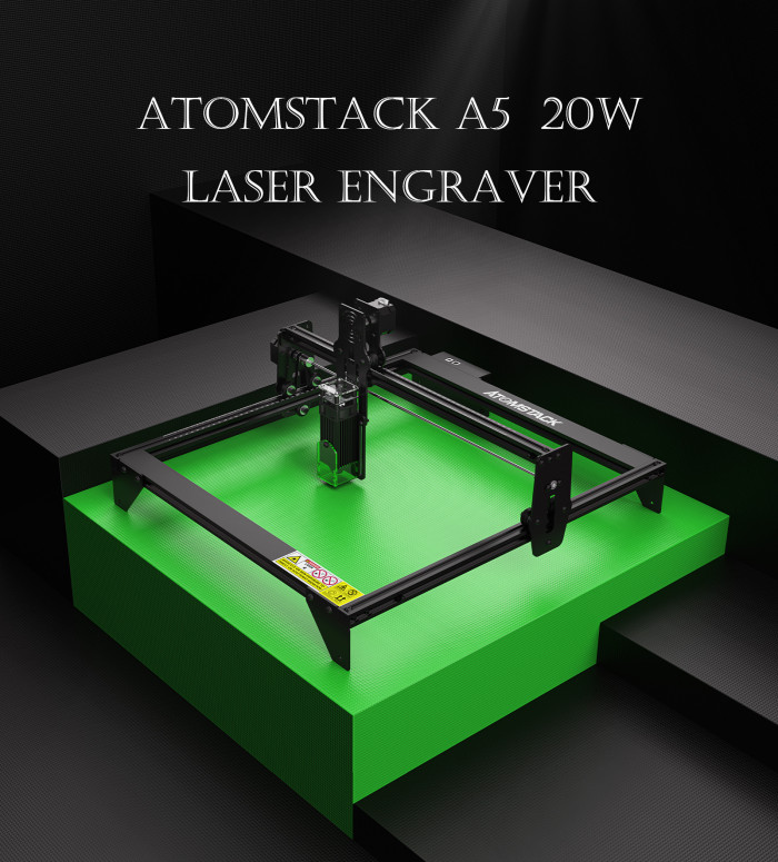 158€ with Coupon for New ATOMSTACK A5 20W Laser Engraving Machine Wood Cutting - BANGGOOD