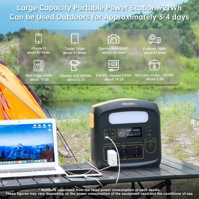 Get the Newsmy N1200 Portable Power Station for 546€ with a Coupon - EU 🇪🇺 - GEEKBUYING